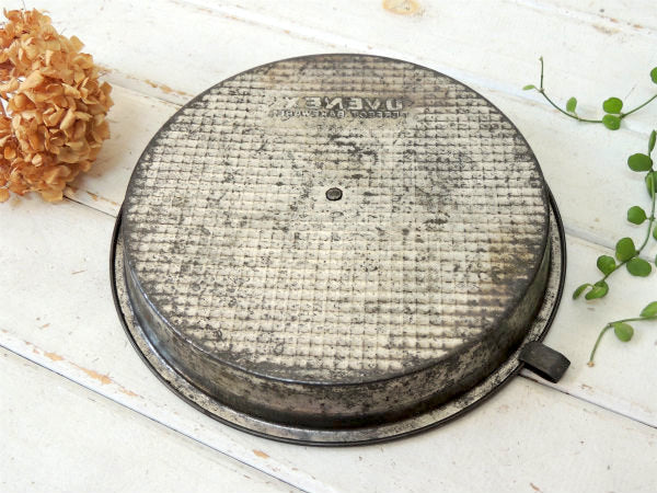 【OVENEX】ティン製・スライダー付き・アンティーク・パイ皿/パイプレート・USA・キッチン雑貨