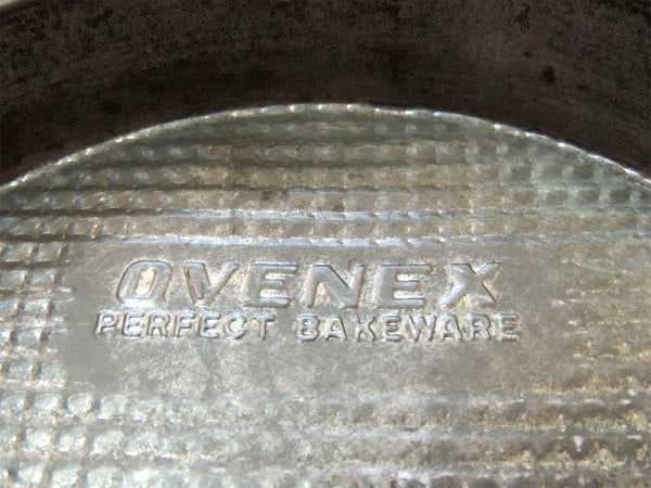 【OVENEX】ティン製・スライダー付き②アンティーク・パイ皿/パイプレート・USA・キッチン雑貨