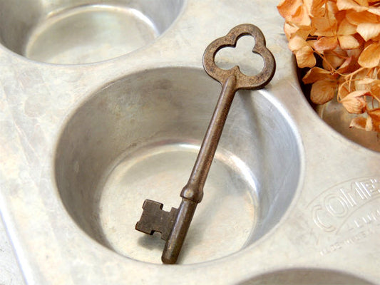 【南仏・フランス】アンティーク・オールドキー・真鍮製・キー・古鍵・蚤の市