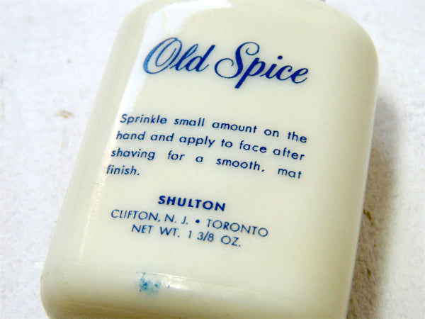 Old Spice・オールドスパイス ミルクガラス・ヴィンテージ・瓶・TALCUM・髭剃り