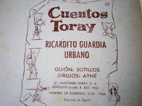 【スペイン/Ricardito Guardia Urbano/蚤の市】60’s・ヴィンテージ・絵本