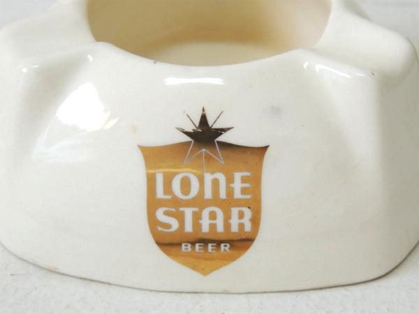 ★LONE STAR・ビール アドバタイジング・セラミック・ビンテージ・灰皿 アシュトレイ