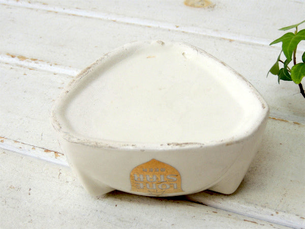 ★LONE STAR・ビール アドバタイジング・セラミック・ビンテージ・灰皿 アシュトレイ