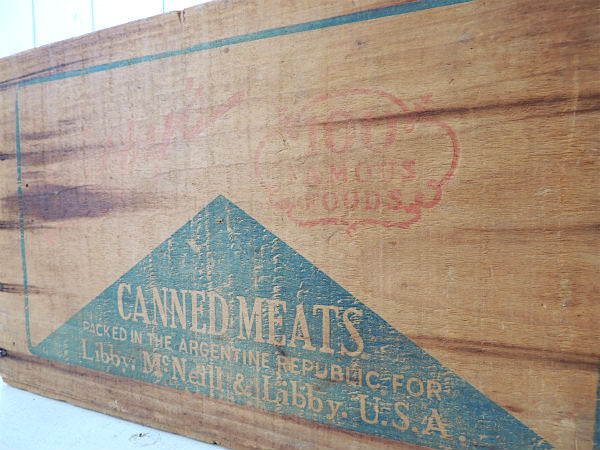 【Libby】USA!リビー・コンビーフ・ヴィンテージ・ウッドボックス/木箱