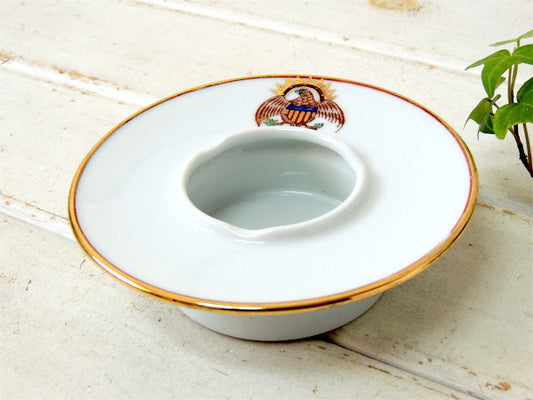 鷲・アメリカンイーグル 1920~30年代頃・陶器製・アンティーク・灰皿 アシュトレイ