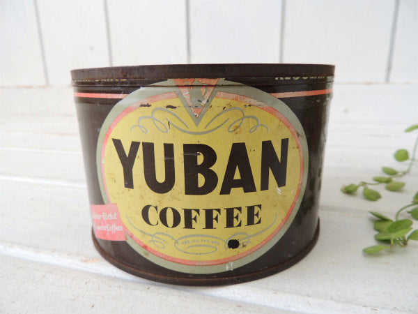 YUBAN COFFEE California ユーバン ティン製 ヴィンテージ コーヒー缶