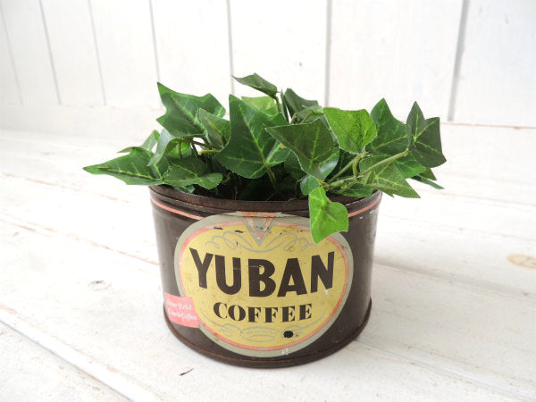 YUBAN COFFEE California ユーバン ティン製 ヴィンテージ コーヒー缶
