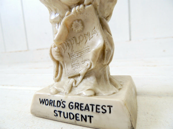 アカデミックドレス姿の女の子・70’s・ヴィンテージ・メッセージドール/人形