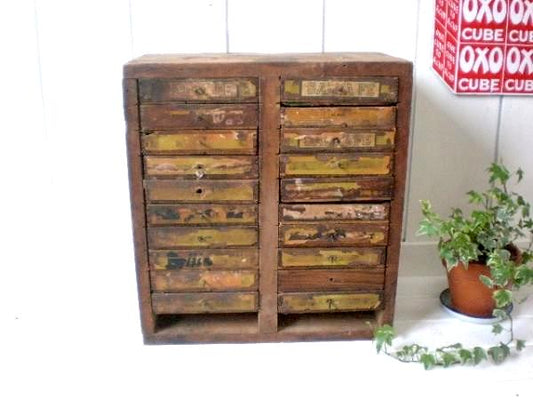 サンタフェ・葉巻・木箱 道具箱 ハンドメイド・木製・アンティーク・収納・キャビネット・棚・タバコ