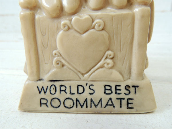 1971's World's Best Roommate ヴィンテージ・メッセージドール 人形 LOVE ハート USA