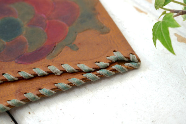 USF 型押し レザー カラフル模様 ヴィンテージ コインケース 小銭入れ 財布 ウォレット USA