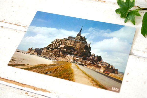 モンサンミッシェル フランス 修道院 ヴィンテージ・ポストカード ハガキ・絵葉書・印刷物