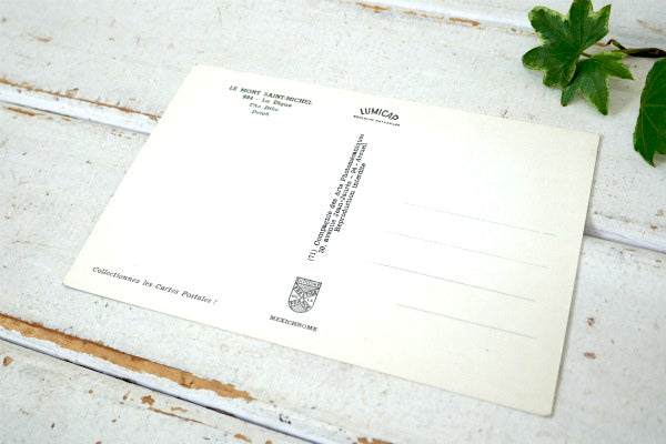 モンサンミッシェル フランス 修道院 ヴィンテージ・ポストカード ハガキ・絵葉書・印刷物