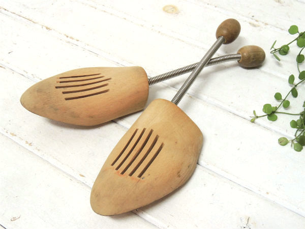 Nevco 西ドイツ製 10-11サイズ WEST GERMANY ヴィンテージ 雑貨 木製 シューキーパー シューツリー 靴