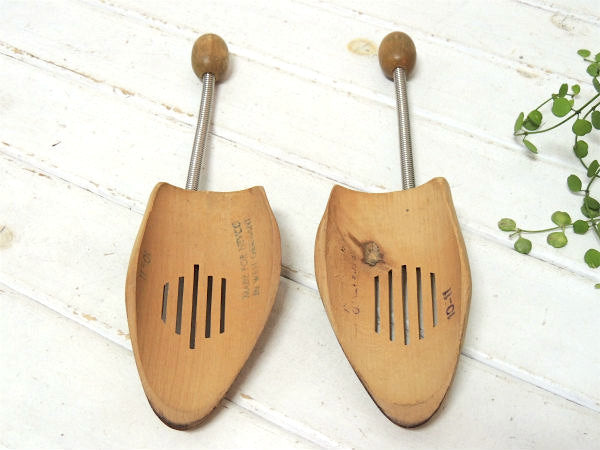 Nevco 西ドイツ製 10-11サイズ WEST GERMANY ヴィンテージ 雑貨 木製 シューキーパー シューツリー 靴