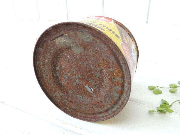 【キャラクター/Mr.Shiny Fresh/mixed nuts】ブリキ製・ヴィンテージ・ナッツ缶