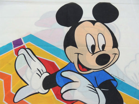 【ミッキーマウス&ミニーマウス】ディズニー・大柄・ヴィンテージ・ピロケース/枕カバー USA