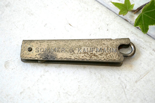 SOMMER & KAUFMANN 細工 アドバタイジング アンティーク ボタンフック US 革靴