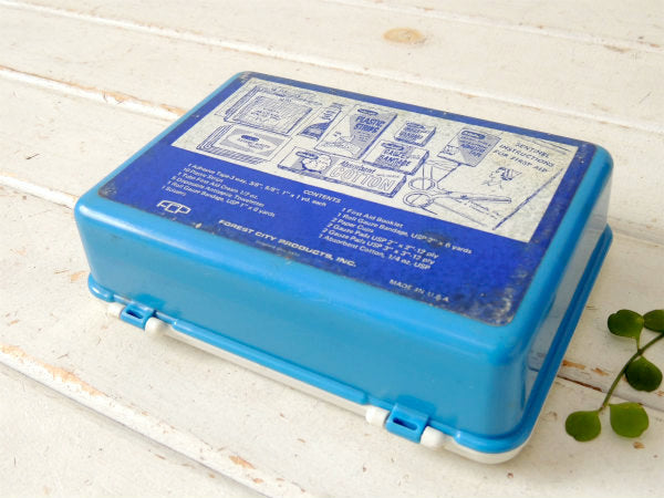 【FIRST AID】HOME&AUTO・家&車用・プラスティック製・ヴィンテージ・救急箱 USA