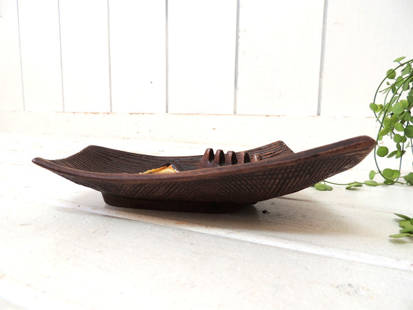 【ミッドセンチュリー・USA・陶器製・50’s~】ヴィンテージ・灰皿・アシュトレイ