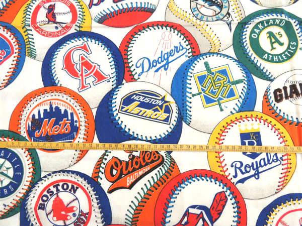 MLB メジャーリーグ チームロゴ 野球ボウル ユーズドシーツ ベッドシーツ フラットタイプ USA