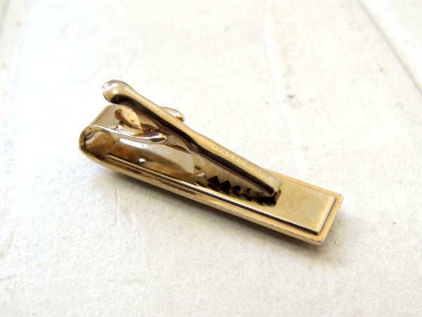 馬・刻印 ゴールド×ブラック・アンティーク&ヴィンテージ・タイピン・タイクリップ