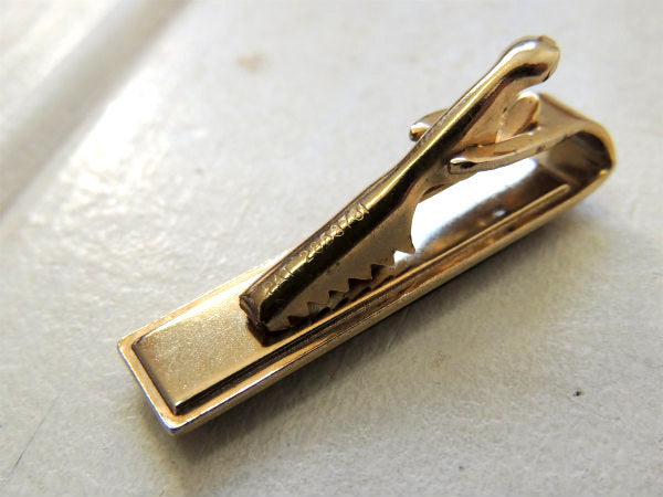 馬・刻印 ゴールド×ブラック・アンティーク&ヴィンテージ・タイピン・タイクリップ