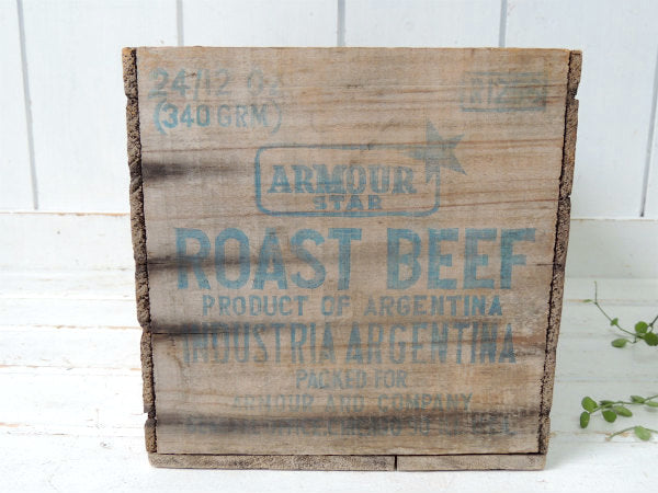 ★ARMOUR STAR ローストビーフ アドバタイジング ビンテージ・ウッドボックス 木箱 USA
