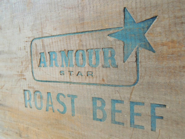 ★ARMOUR STAR ローストビーフ アドバタイジング ビンテージ・ウッドボックス 木箱 USA