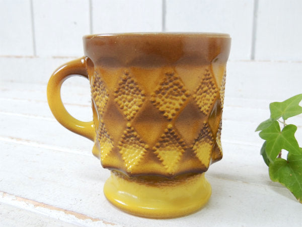 【Fire King】イエロー・ファイヤーキング・キンバリー・マグカップ/食器 USA