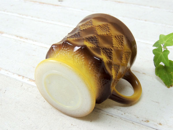 【Fire King】イエロー・ファイヤーキング・キンバリー・マグカップ/食器 USA