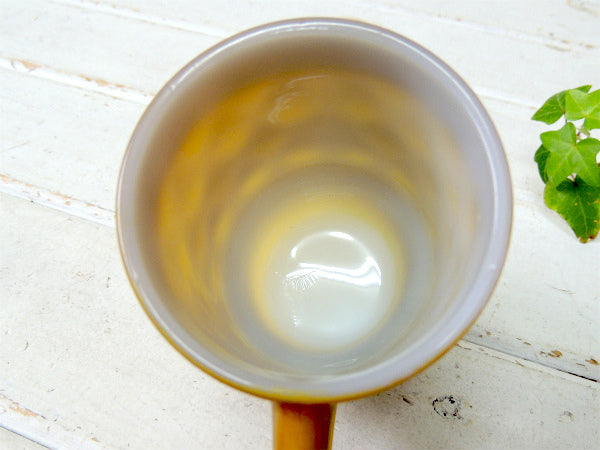 【Fire King】イエロー・ファイヤーキング・キンバリー・マグカップ/食器 USA