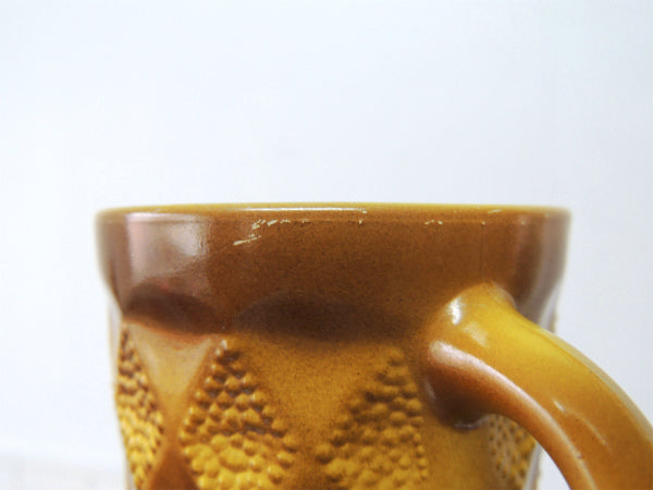 【Fire King】イエロー・ファイヤーキング・キンバリー・マグカップ/食器 USA