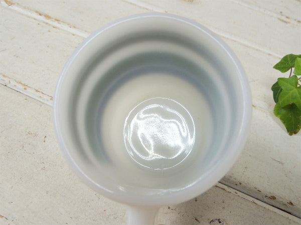 Fire King スーパーストライプ・緑・ファイヤーキング・マグカップ スタッキングマグ USA