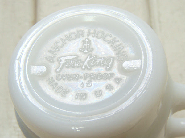 Fire King スーパーストライプ・緑・ファイヤーキング・マグカップ スタッキングマグ USA