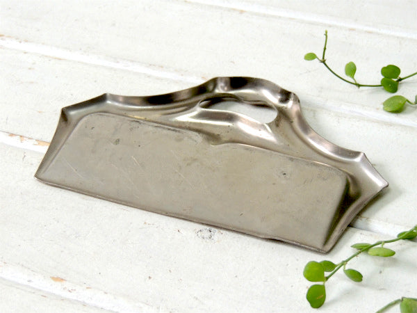 【シルバー・アンティーク】ちいさな・卓上ダストパン・ちりとり(小)・USA・ステーショナリー