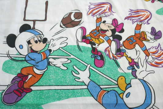 ミッキー&フレンズ サッカー アメフト バスケ 野球 スポーツ柄 ユーズドシーツ(ボックスタイプ)