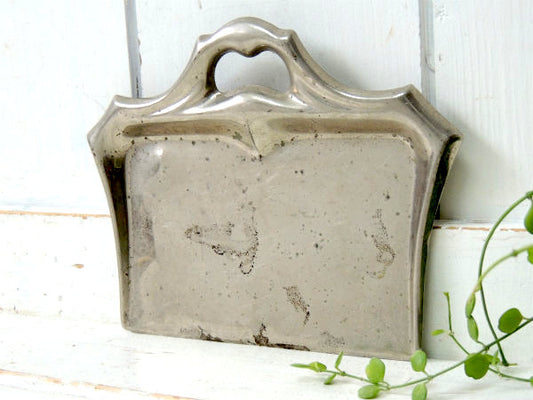 MANNING BOWMAN&CO・アンティーク・クラムトレ・卓上ダストパン・ちりとり・シルバー