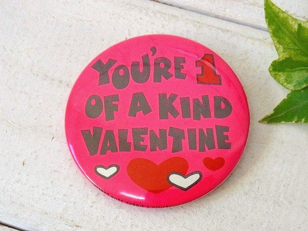 【1979y・バレンタイン・きみは特別な恋人だよ】ビンテージ・缶バッジ