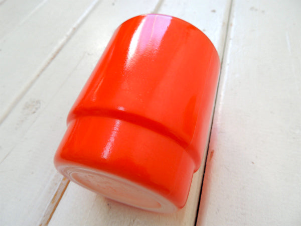 【FireKing】ファイヤーキング・赤色・スタッキング・マグカップ・Cハンドル・食器 USA