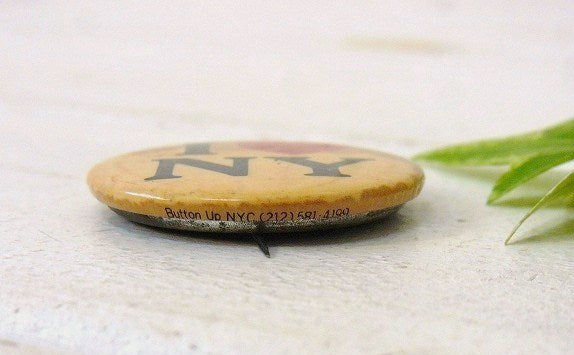 I LOVE アイラブ ニューヨーク NY ヴィンテージ 缶バッジ・USA