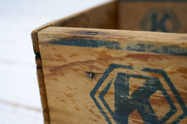 KRAFT クラフトチーズ 全面ロゴ Lサイズ ヴィンテージ チーズボックス 木箱 OLD 仕切り