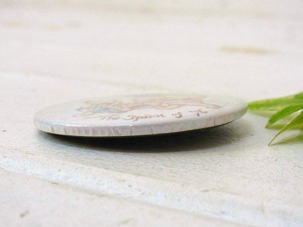 【キューピー&星条旗】1976's  ヴィンテージ・缶バッジ・USA