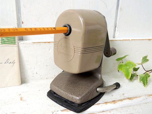 【APSCO】工業系・バキュームタイプ・ヴィンテージ・ペンシルシャープナー/鉛筆削り