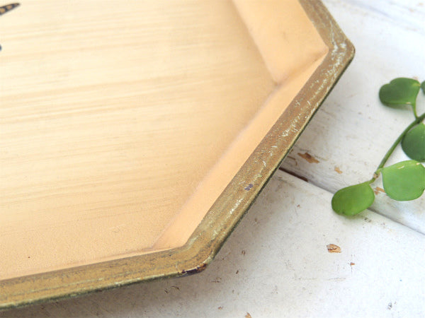 NASHCO イーグル・ハンドペイント・メタル製・ヴィンテージ・サービングトレイ・トレイ・お盆