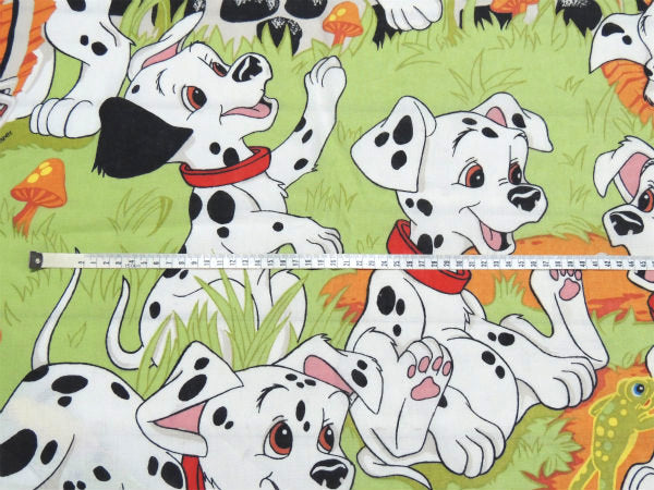 【101匹わんちゃん】ディズニー・池遊び柄・ヴィンテージ・ユーズドシーツ(ボックスタイプ) USA