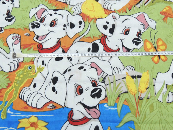 【101匹わんちゃん】ディズニー・池遊び柄・ヴィンテージ・ユーズドシーツ(ボックスタイプ) USA