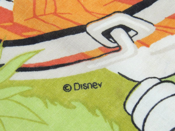 【101匹わんちゃん】ディズニー・池遊び柄・ヴィンテージ・ユーズドシーツ(ボックスタイプ) USA