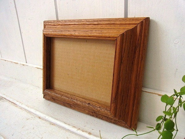 ヴィンテージ・木製フレーム/額縁/フォトフレーム/無垢材　USA