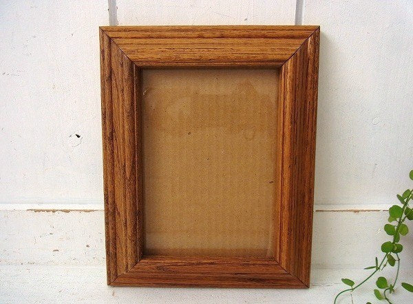 ヴィンテージ・木製フレーム/額縁/フォトフレーム/無垢材　USA